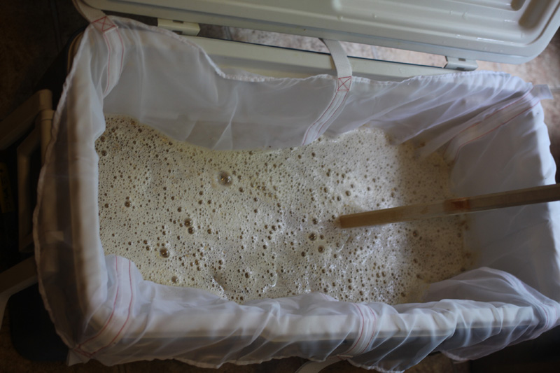 Mash in a bag in a cooler Mash in a bag in a cooler
