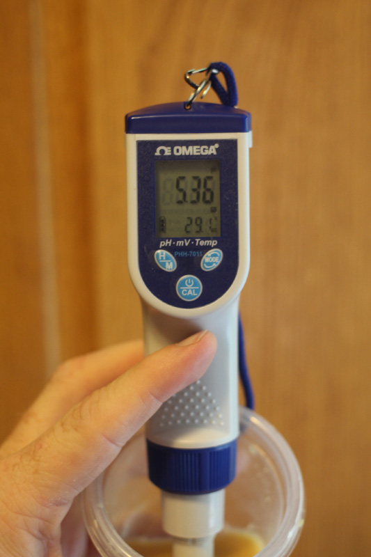 pH measurement within .02 of target