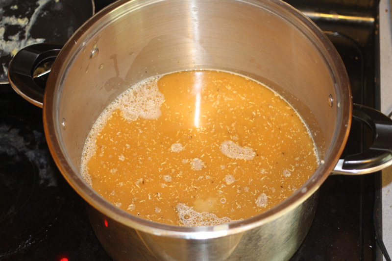 First decoction, pre boil First decoction, pre boil