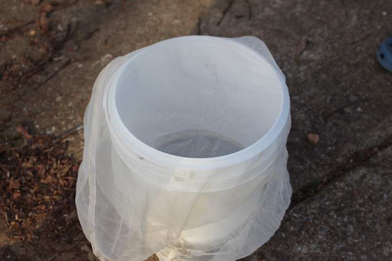 grain bag over the bucket grain bag over the bucket