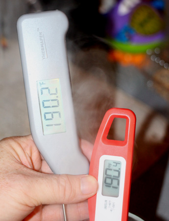 Checking near boiling water Checking near boiling water